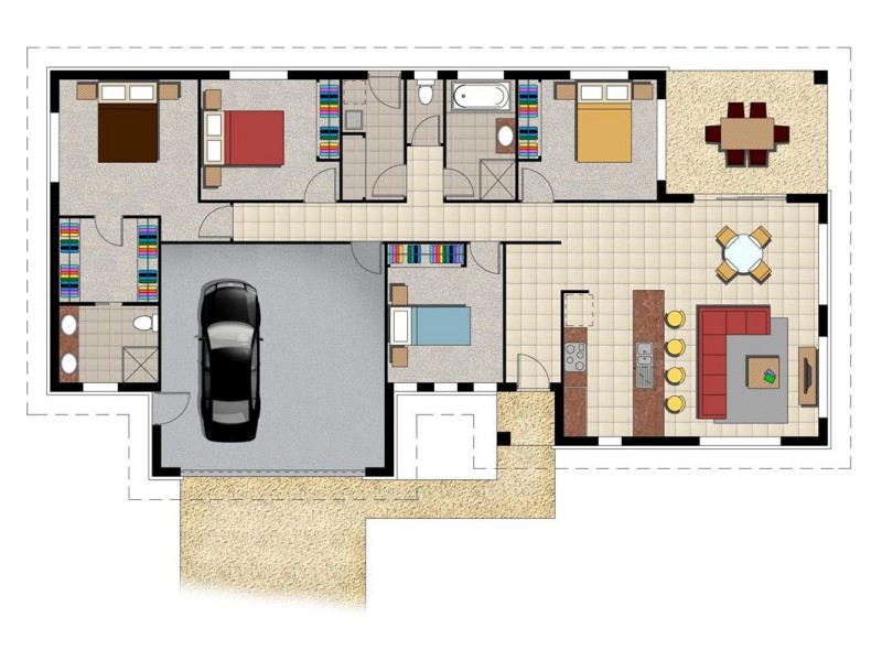 1 Laver Place, Gracemere QLD 4702 Floorplan