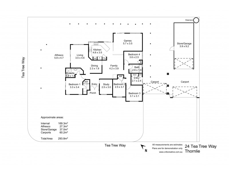24 Tea Tree Way, Thornlie WA 6108 Floorplan