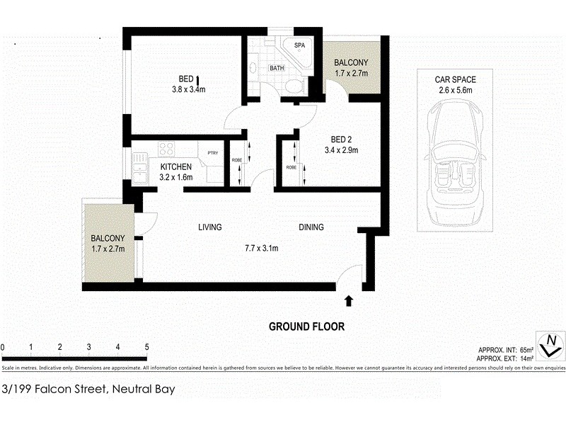 3/199 Falcon Street, Neutral Bay NSW 2089 Floorplan