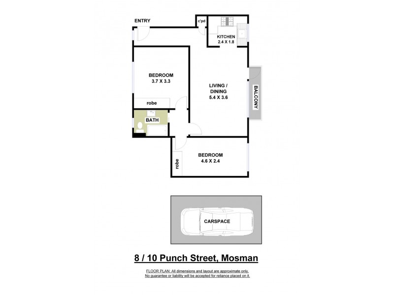 8/10 Punch Street, Mosman NSW 2088 Floorplan