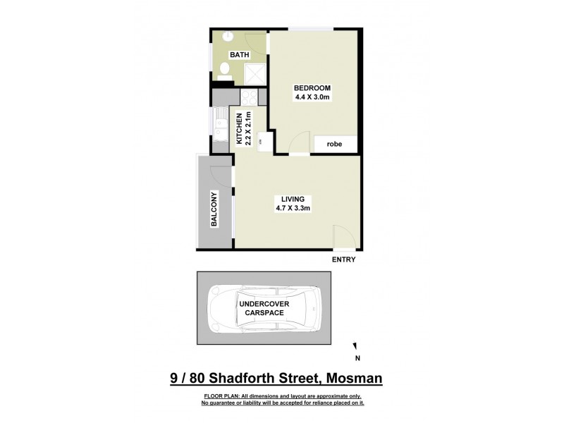 9/80 Shadforth Street, Mosman NSW 2088 Floorplan