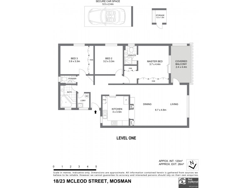 18/23 McLeod Street, Mosman NSW 2088 Floorplan