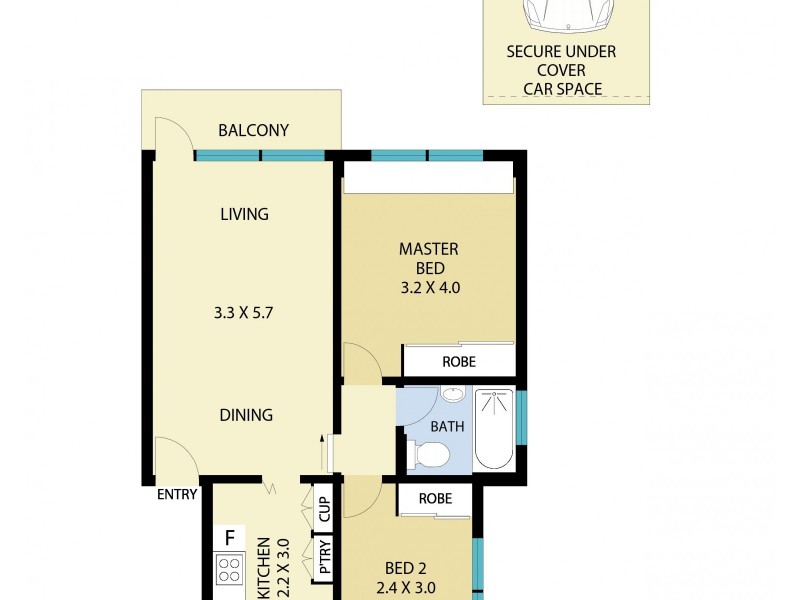54/22 Mosman Street, Mosman NSW 2088 Floorplan