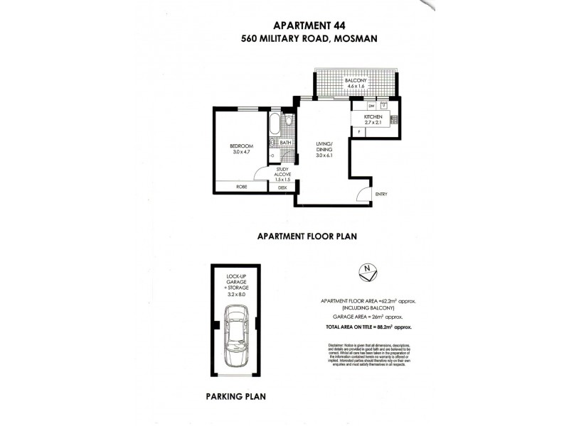 44/560 Military Road, Mosman NSW 2088 Floorplan