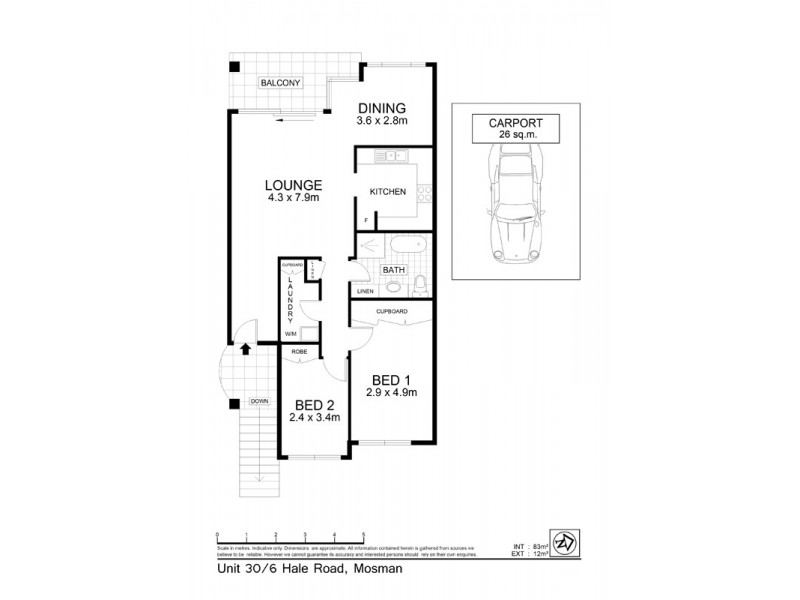 30/6 Hale Road, Mosman NSW 2088 Floorplan
