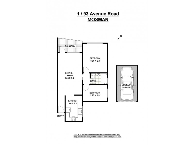 1/93 Avenue Road, Mosman NSW 2088 Floorplan