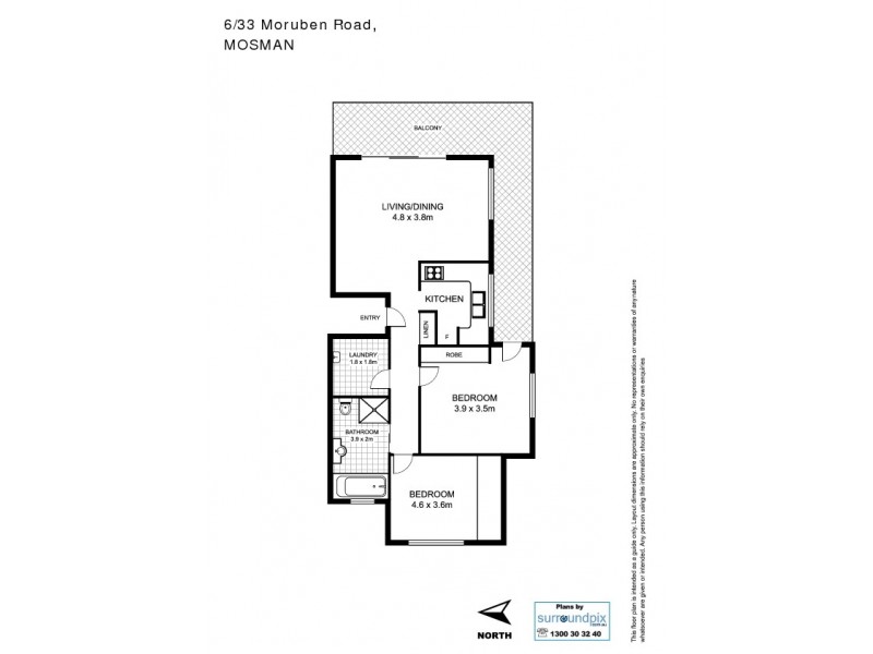 6/33 Moruben Road, Mosman NSW 2088 Floorplan