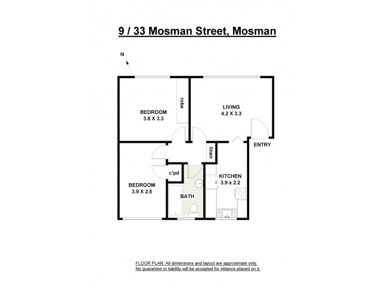 9/33 Mosman Street, Mosman NSW 2088 Floorplan