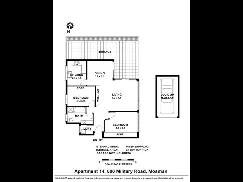 14/800 Military Road, Mosman NSW 2088 Floorplan