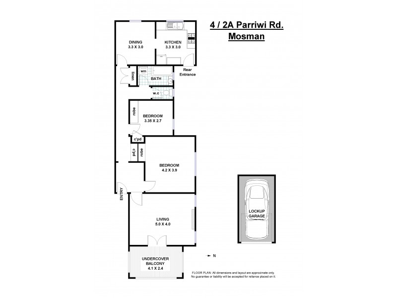 4/2A Parriwi Road, Mosman NSW 2088 Floorplan