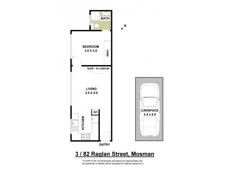 3/82 Raglan Street, Mosman NSW 2088 Floorplan