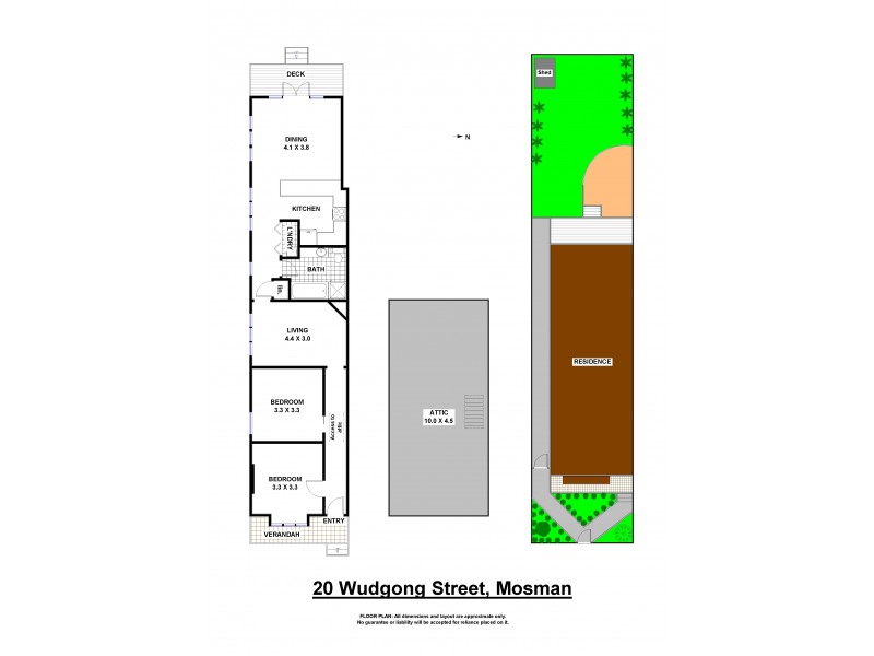 20 Wudgong Street, Mosman NSW 2088 Floorplan
