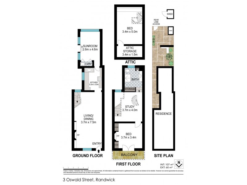 3 Oswald Street, Randwick NSW 2031 Floorplan