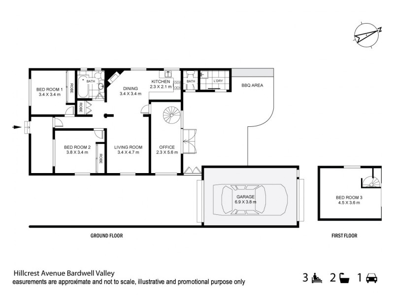 6 Hillcrest Avenue, Bardwell Valley NSW 2207 Floorplan