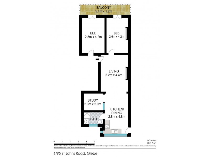 6/95-97 St Johns Road, Glebe NSW 2037 Floorplan