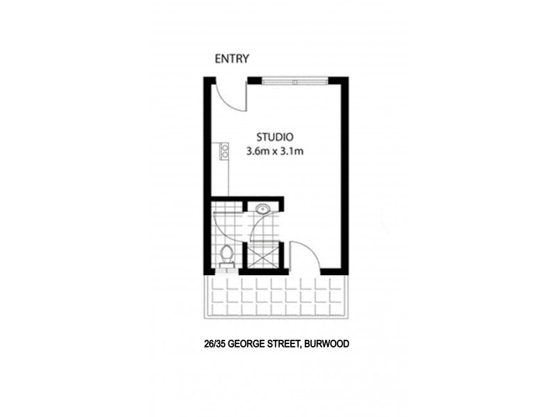 26/35 George Street, Burwood NSW 2134 Floorplan