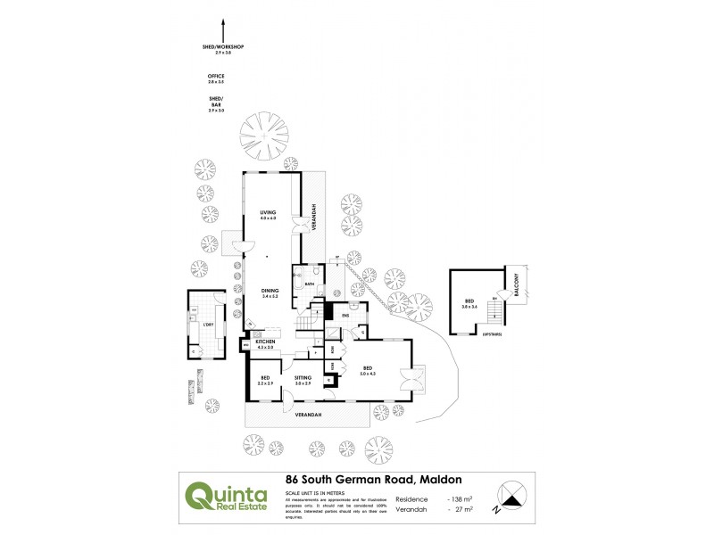 86 South German Road, Maldon VIC 3463 Floorplan