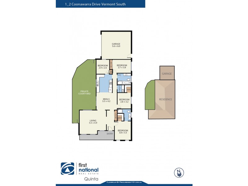 1/2 Coonawarra Drive, Vermont South VIC 3133 Floorplan