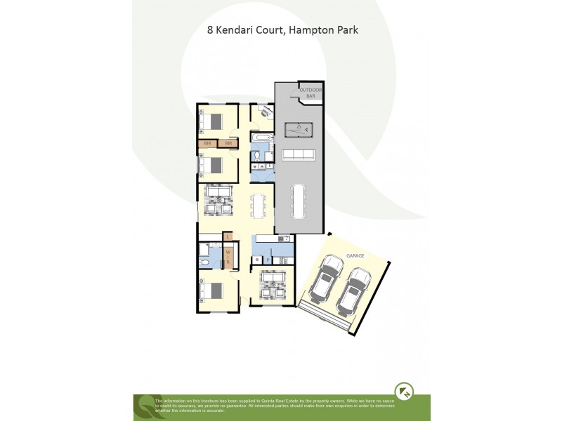 8 Kendari Court, Hampton Park VIC 3976 Floorplan