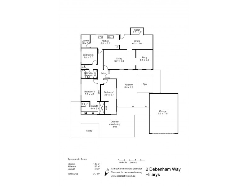 2 Debenham Way, Hillarys WA 6025 Floorplan