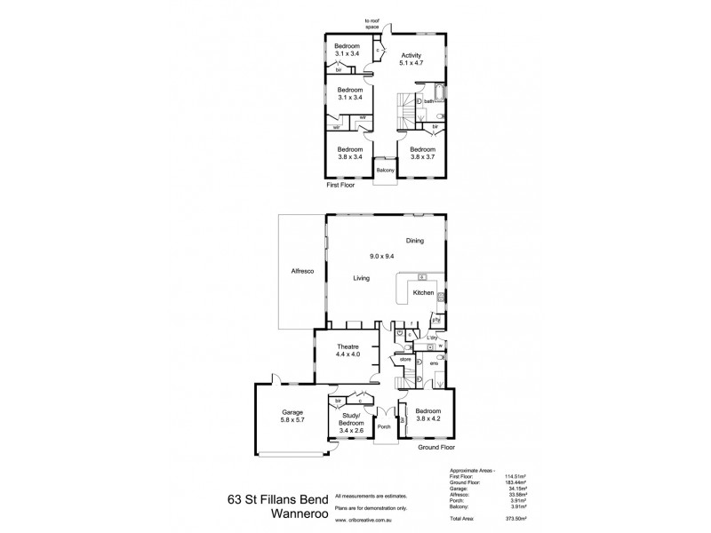 63 St Fillans Bend, Wanneroo WA 6065 Floorplan