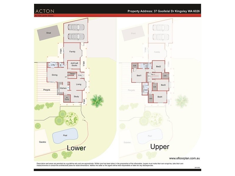37 Goollelal Dr, Kingsley WA 6026 Floorplan