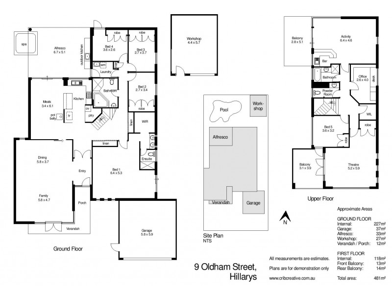 9 Oldham St, Hillarys WA 6025 Floorplan