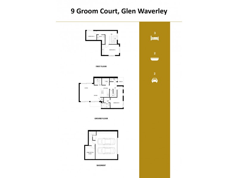 9 Groom Court, Glen Waverley VIC 3150 Floorplan