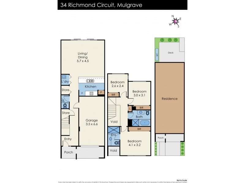34 Richmond Circuit, Mulgrave VIC 3170 Floorplan