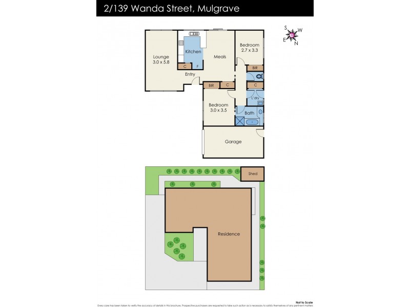 2/139 Wanda Street, Mulgrave VIC 3170 Floorplan