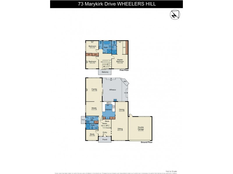 73 Marykirk Drive, Wheelers Hill VIC 3150 Floorplan