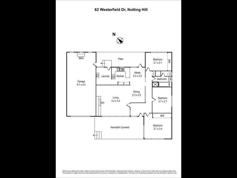 62 Westerfield Drive, Notting Hill VIC 3168 Floorplan