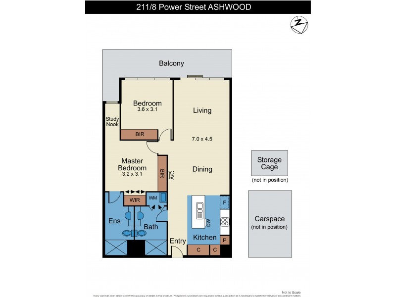 211/8 Power Avenue, Ashwood VIC 3147 Floorplan