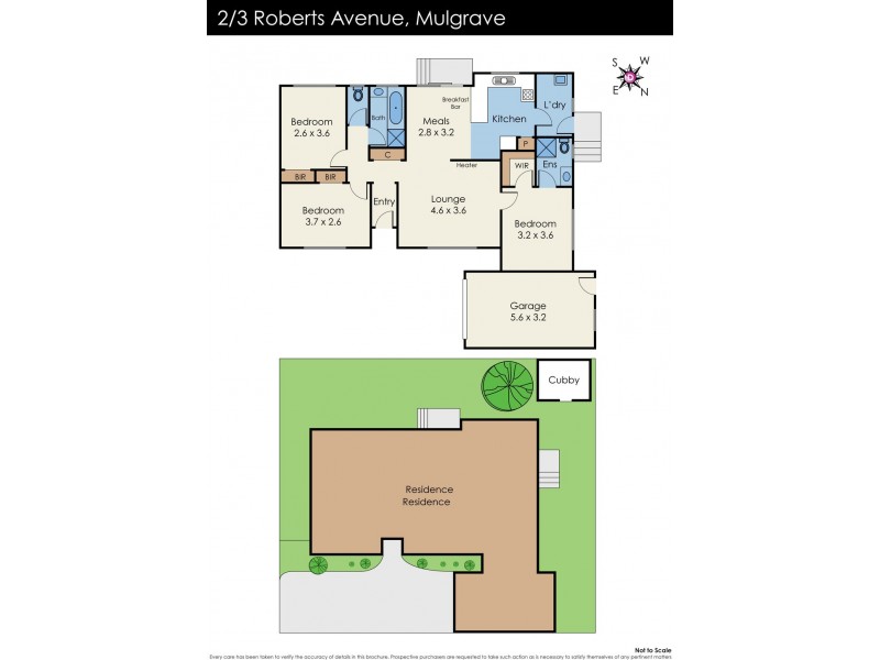 2/3 Roberts Avenue, Mulgrave VIC 3170 Floorplan