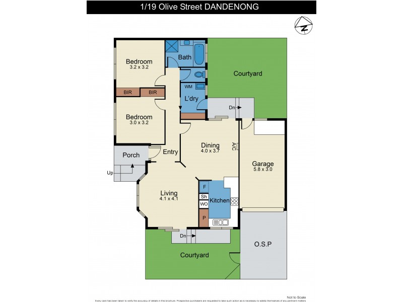 1/19 Olive Street, Dandenong VIC 3175 Floorplan