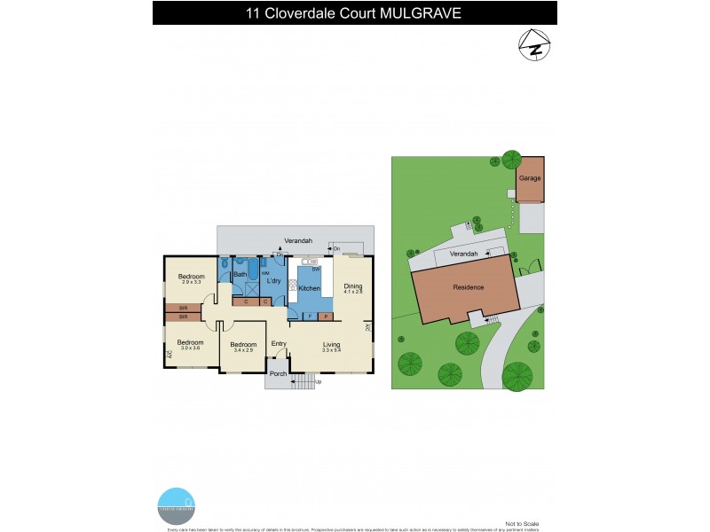 11 Cloverdale Court, Mulgrave VIC 3170 Floorplan