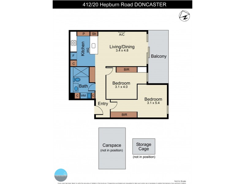 412/20 Hepburn Road, Doncaster VIC 3108 Floorplan