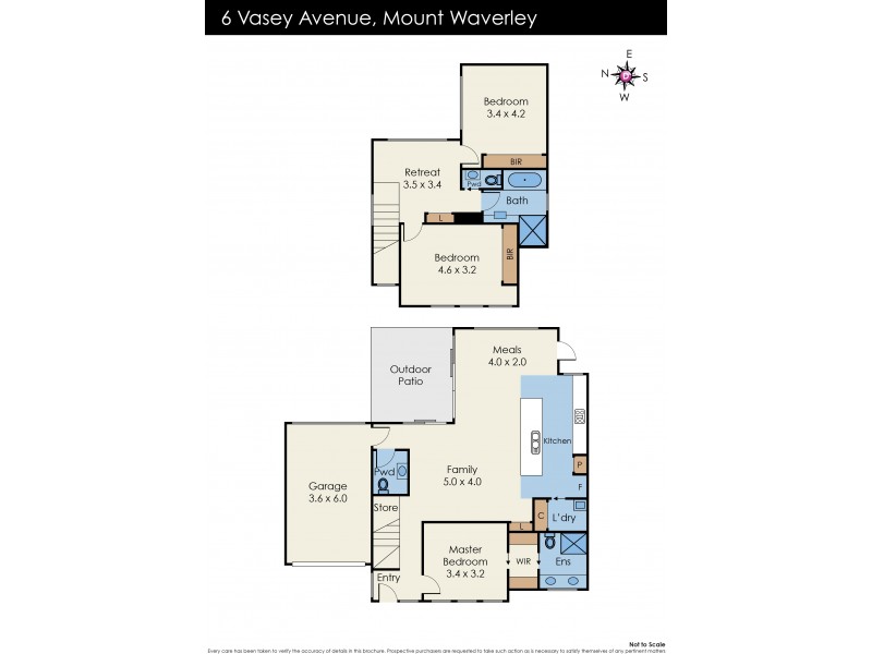 6 Vasey Avenue, Mount Waverley VIC 3149 Floorplan