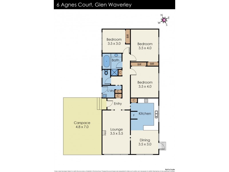 6 Agnes Court, Glen Waverley VIC 3150 Floorplan
