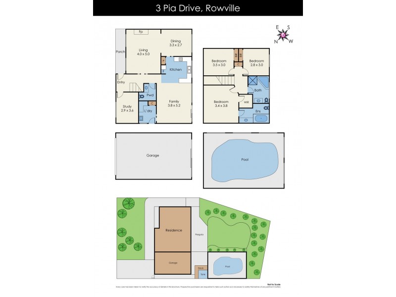 3 Pia Drive, Rowville VIC 3178 Floorplan