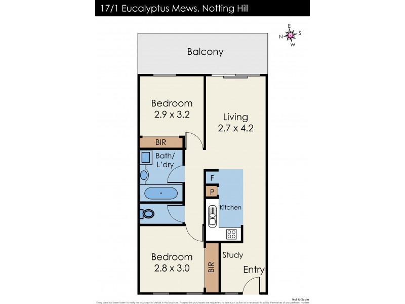 17/1 Eucalyptus Mews, Notting Hill VIC 3168 Floorplan