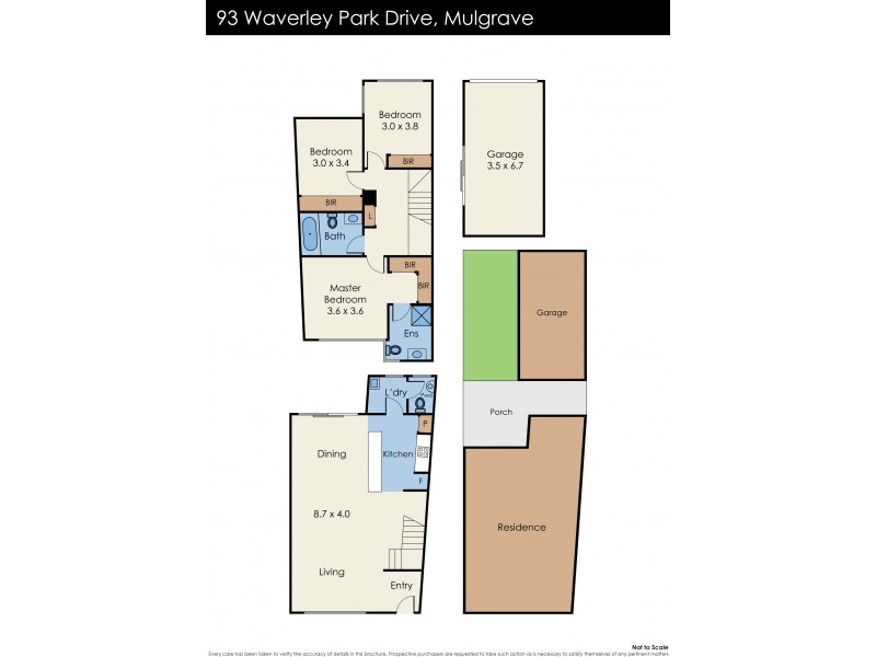 93 Waverley Park Drive, Mulgrave VIC 3170 Floorplan