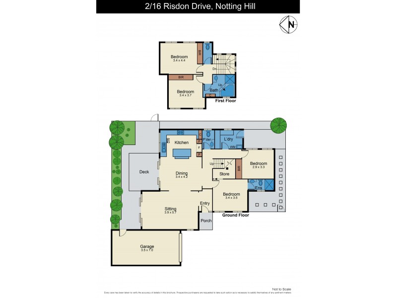 2/16 Risdon Drive, Notting Hill VIC 3168 Floorplan