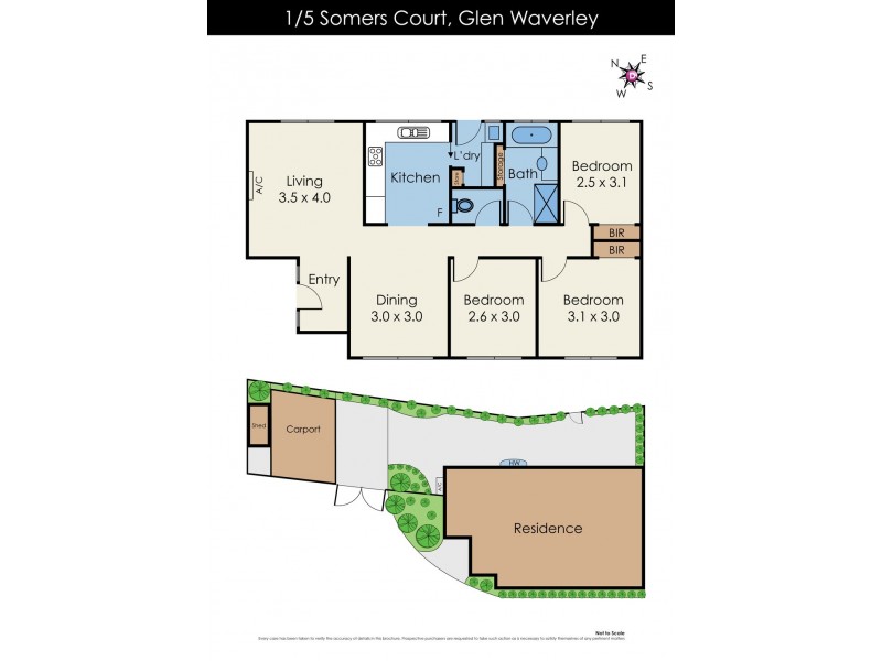 1/5 Somers Court, Glen Waverley VIC 3150 Floorplan
