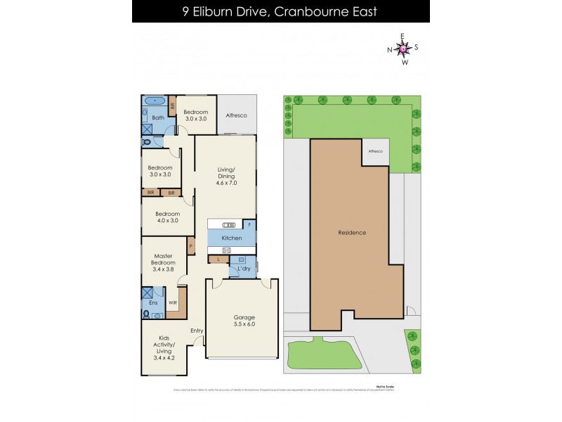 9 Eliburn Drive, Cranbourne East VIC 3977 Floorplan