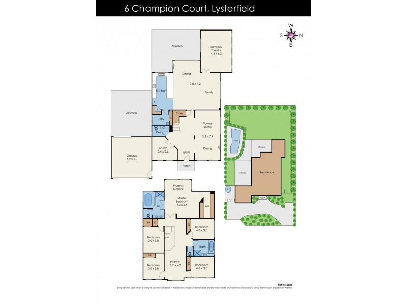 6 Champion Court, Lysterfield VIC 3156 Floorplan