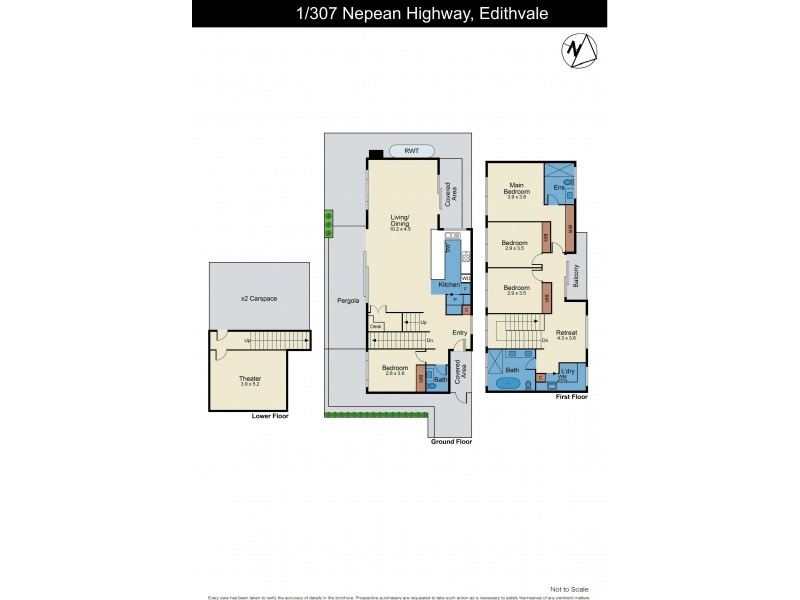 1/307 Nepean Highway, Edithvale VIC 3196 Floorplan