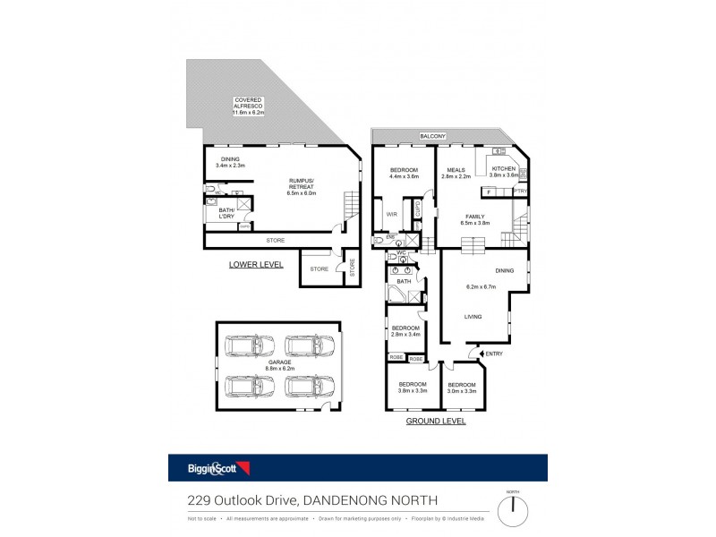 229 Outlook Drive, Dandenong North VIC 3175 Floorplan