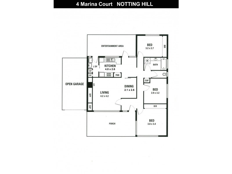 4 Marina Court, Notting Hill VIC 3168 Floorplan