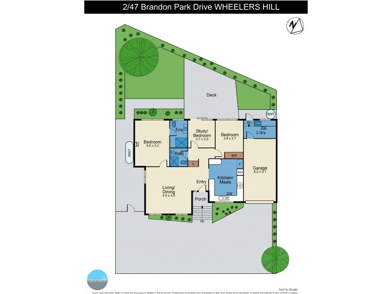 2/47 Brandon Park Drive, Wheelers Hill VIC 3150 Floorplan